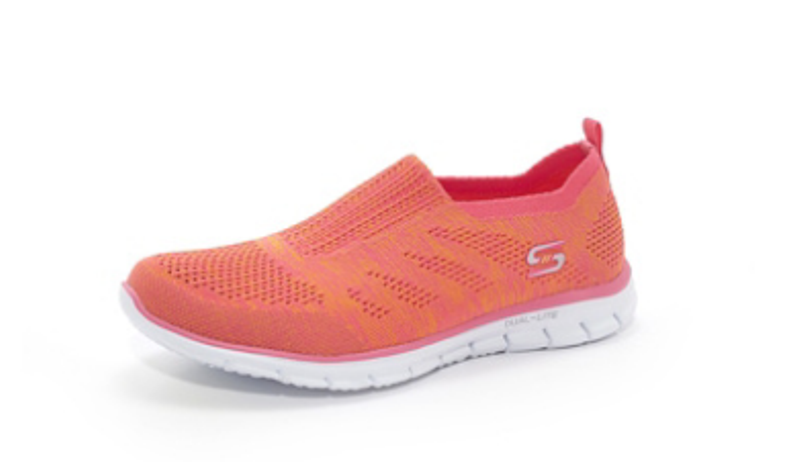 skechers knit mesh slip on trainer