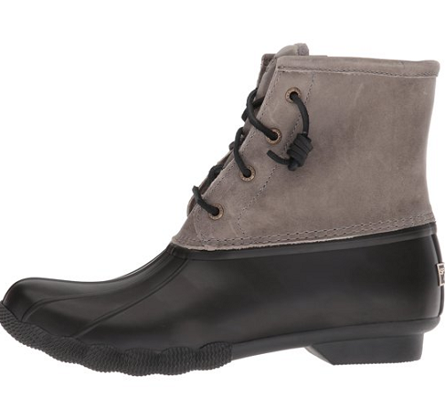 gray saltwater duck boots