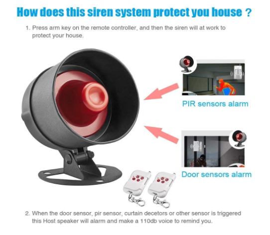 Alarma Para Casa Kit Ventanas De Seguridad Alarmas House Home Inalambrico Sirena 59 99 Picclick