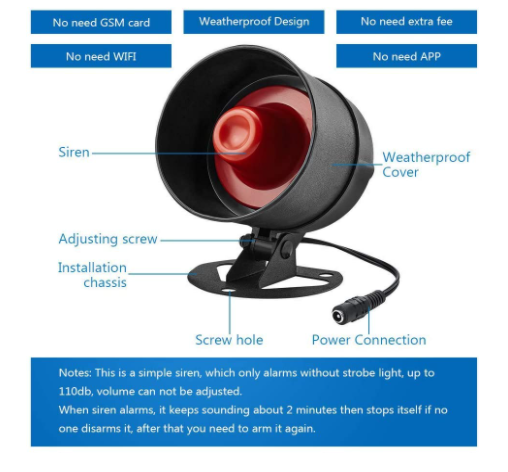Alarma Para Casa Kit Ventanas De Seguridad Alarmas House Home Inalambrico Sirena 59 99 Picclick