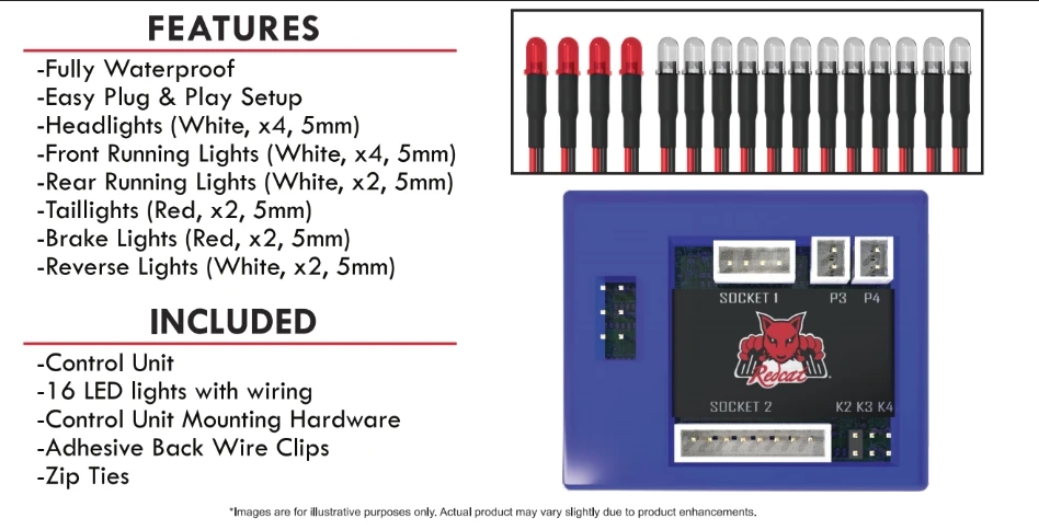 Details about   Redcat Racing 16 Led Light Kit for Gen 8 Body Set Gen8 Scout II  Rer11650