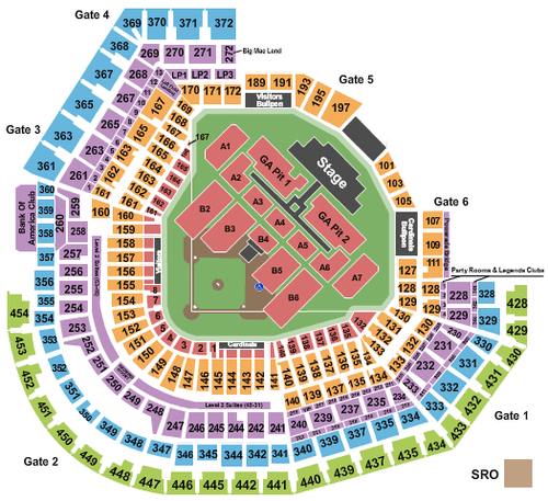 Luke Bryan Fenway Park Seating Chart