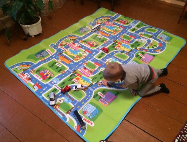 Home Decor Organization Rues Ville Tapis De Jeu Circuit De Voiture Enfant Bebe Impermeable Route Rugs Carpets