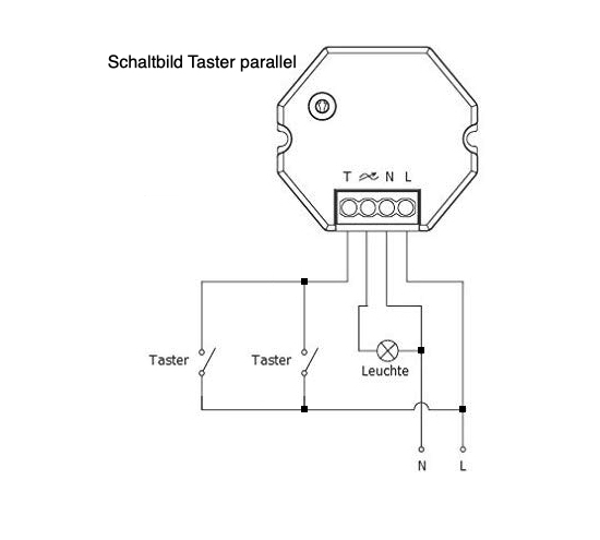 230V UNIVERSAL-TAST-DIMMER｜UNTERPUTZ｜LED-DIMMER｜TASTER｜150W LED｜200W