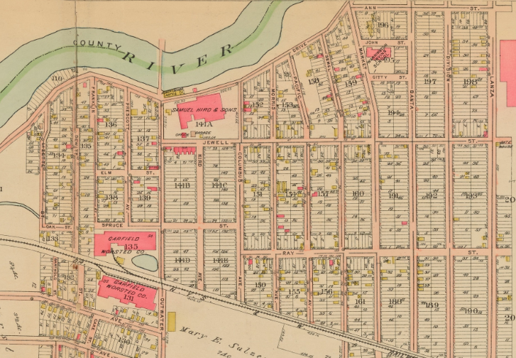 1913 LODI HASBROUCK HEIGHTS HACKENSACK BERGEN COUNTY NEW JERSEY COPY ATLAS MAP 
