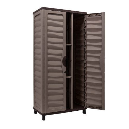 OUTDOOR STORAGE CABINET Garden Vertical Partition Plastic 