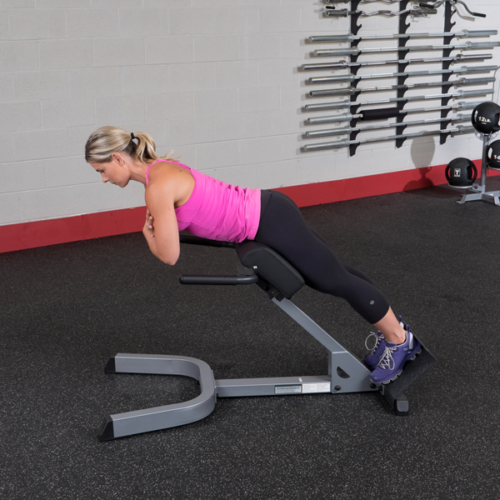 Body Solid 45 Degree Adjustable Hyperextension Gym Back Extension