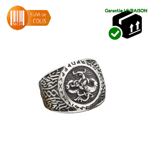 Bague Chevaliere Acier Inoxydable 316 L Symbole Viking Odin Rune Valknut Mjolnir Eur 13 50 Picclick Fr