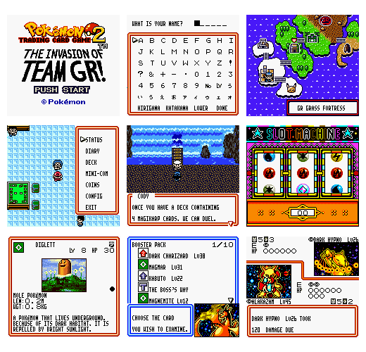 Pokemon Trading Card Game 2 English Custom Gameboy Color