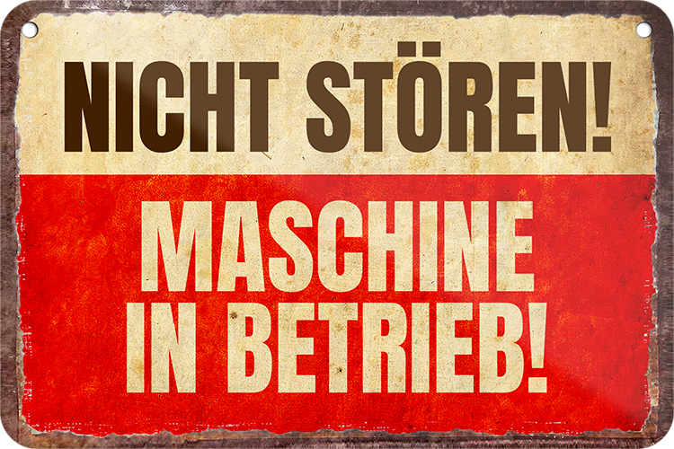 Nicht Storen Maschine In Betrieb Hinweisschild Turschild Warnschild Schild C0396 Eur 9 99 Picclick Fr
