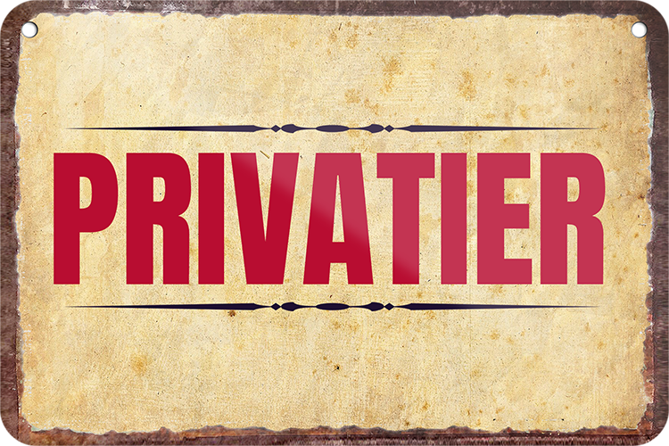 Privatier Nostalgieschild 