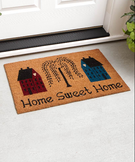 Front Door Mat Coir Doormat Porch Decor Rug Lake Home Sweet