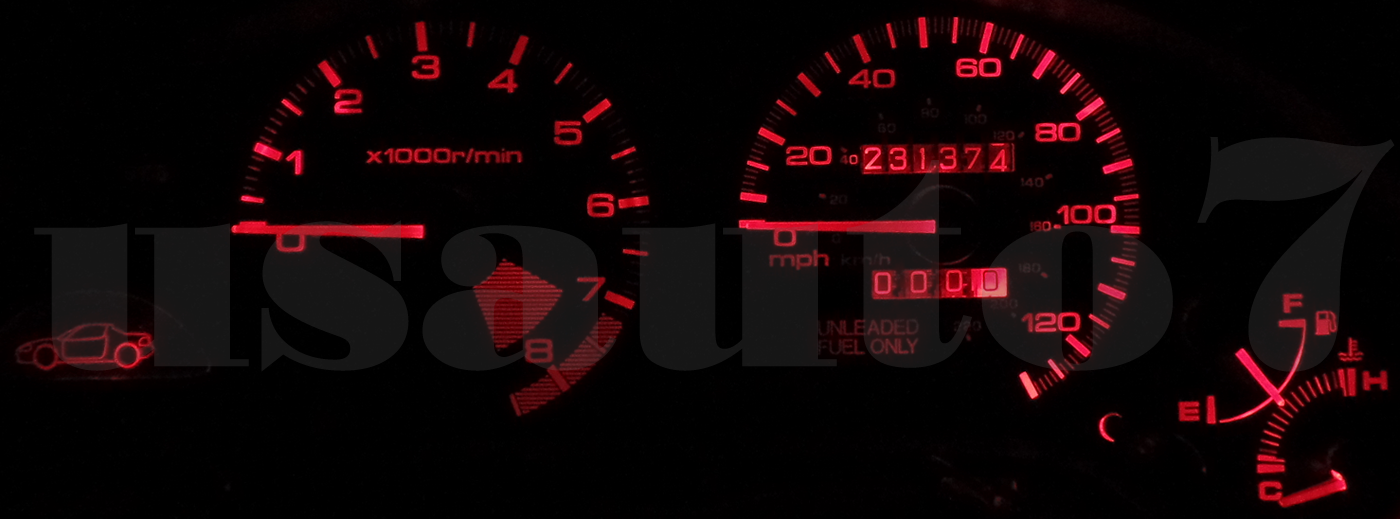 Car & Truck Parts Green Instrument Cluster Speedometer Dashboard LED