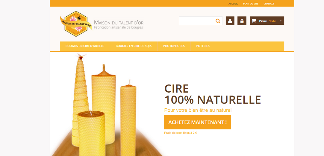 Bougie Cire D Abeille 94 G 100 Naturelle H 100 Dia 40 Mm Maison Du Talent D Or Eur 13 87 Picclick Fr