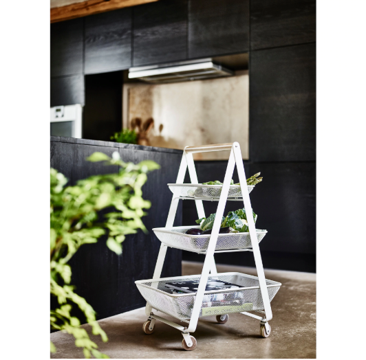 Ikea Risatorp Servierwagen Weiss Wagen Regal Rollwagen Kuchenregal Kuchenwagen Eur 92 80 Picclick De