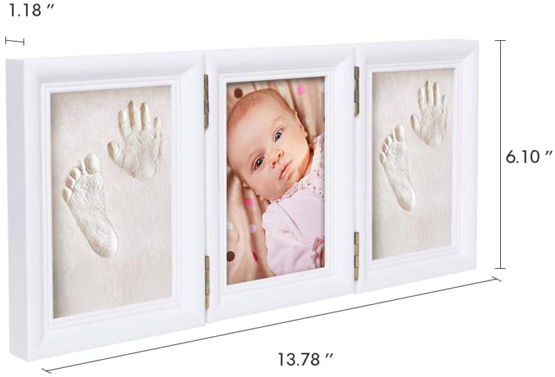 Babyin Kit De Souvenir Pour Bebe Empreinte Main Ou Pieds Avec Cadre En Bois Eur 28 92 Picclick Fr