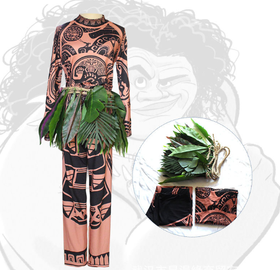 Halloween Adult Mens Moana Maui Tattoo T Shirt Pants Women Cosplay Costume Zg9 29 99 Picclick