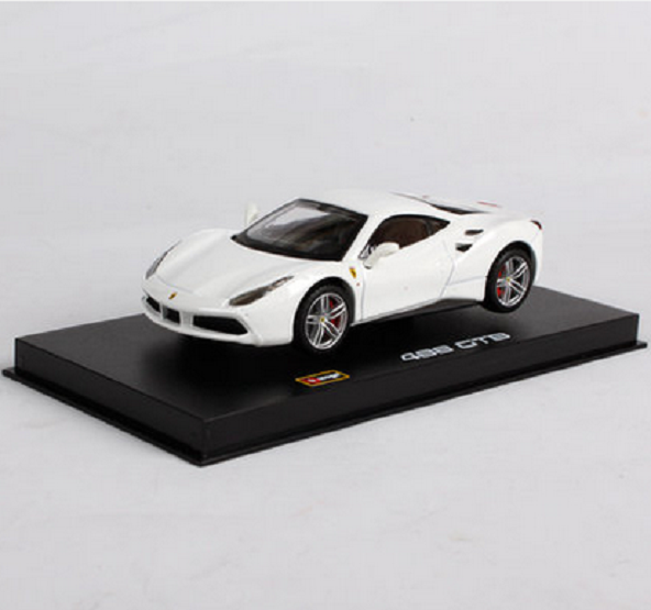 Bburago 143 Signature Series Ferrari 488 Gtb White Diecast