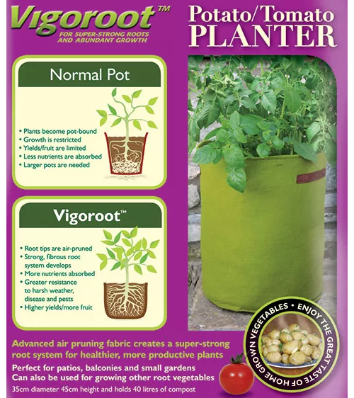 Plant Care Supplies Soil Accessories 40 Litre Jute Large Carrot Grow Bag Planter Vegetables Garden Growbag Plant Pot Garden Patio Breadcrumbs Ie