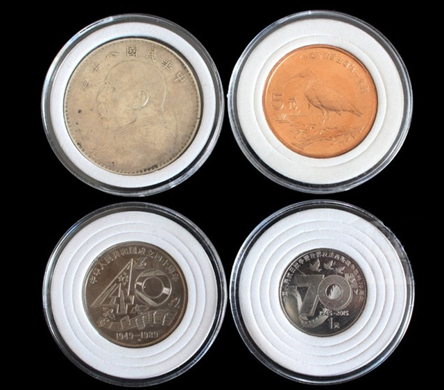 50 US Acrylic Capsules Coin Holders Case Adjustable for 19 24 29 34 39mm or More