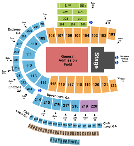 Folsom Field Seating Chart With Row And Seat Numbers