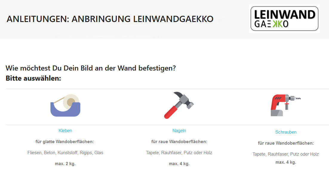 Gaekko Aufhangung Keilrahmen Wandmontage Foto Bild 16isa Leinwandbilder Eur 8 99 Picclick De