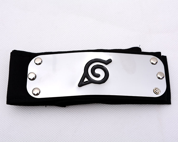 Naruto Shippuden Headband Leaf Village Kakashi Hatake Cosplay Anime Ninja Kyuubi 16 99 Picclick Uk