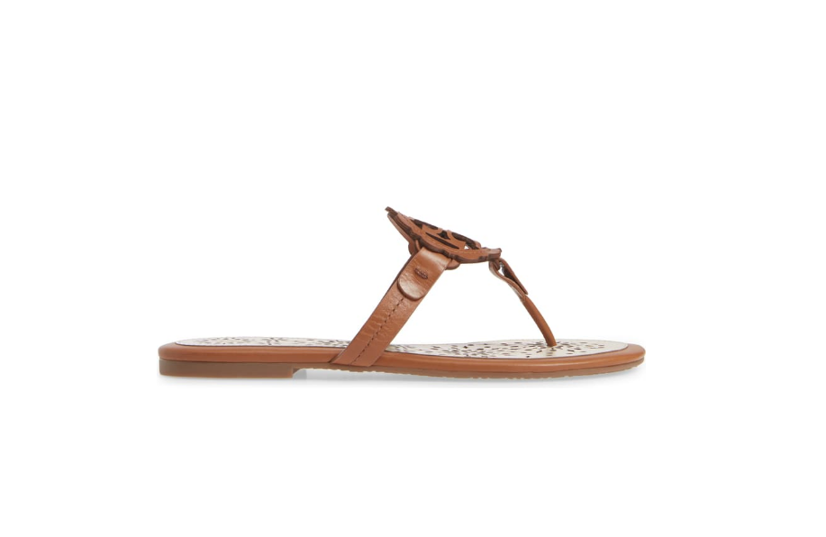 miller scalloped medallion sandal