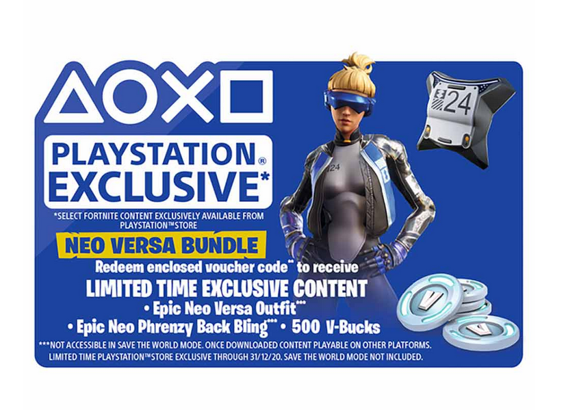 Fortnite Neo Versa Pack 500 V Bucks Ps4 Eu Uk Au No Game Psn Code Eur 13 50 Picclick Fr