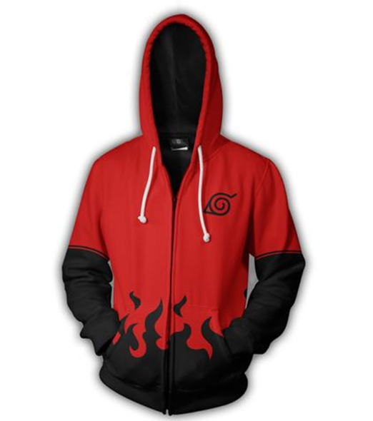 Men Women Naruto Uzumaki Boruto Hokage Red Zip Up Hoodie Jacket Cosplay 22 99 Picclick