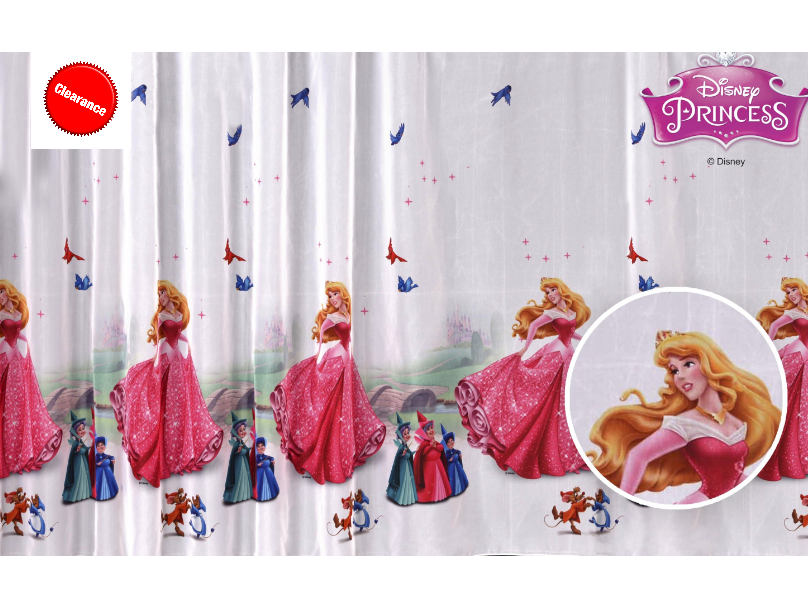 New Disney Kids Net Curtains For Girls Frozen Princess Minnie Pony