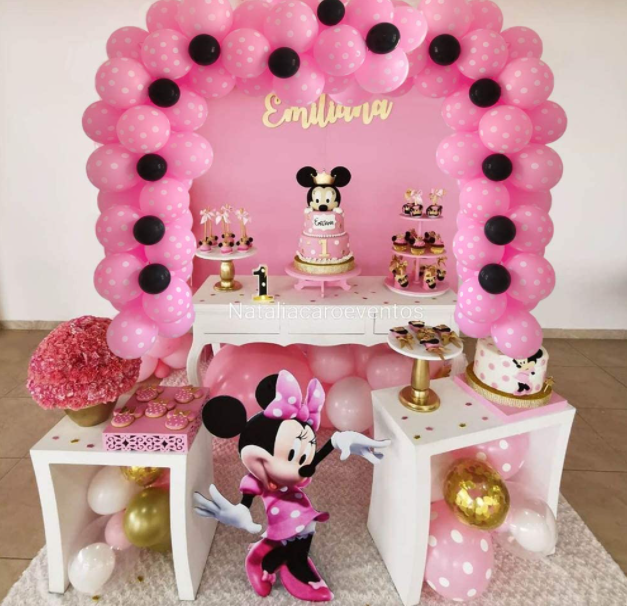 Kit De Guirnalda Arco Globos Polka Dot Minnie Mouse Decoracion Para Cumpleanos 60 99 Picclick