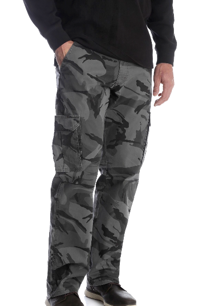 MENS WRANGLER CAMO Flex Cargo Pants Relaxed Fit Tech Pocket 34 36 38 40 42 44 46 - $29.99 | PicClick