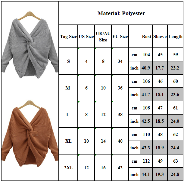 DAMEN V AUSSCHNITT PULLOVER Strick Sweatshirt Knoten DAMEN V AUSSCHNITT PULLOVER Strick Sweatshirt Knoten