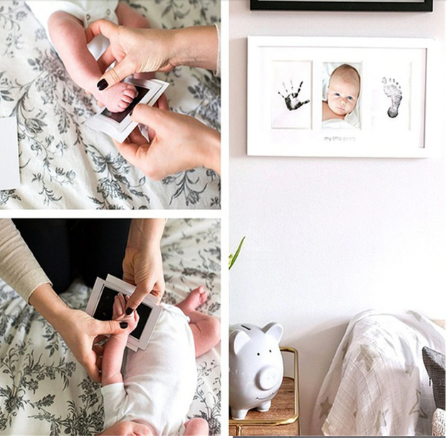 Home Garden Other Gift Party Supplies Westernfertility Com Couleur Bebe Sur Reutilisable Main Pied Imprime Souvenir Encre Patin Enfants