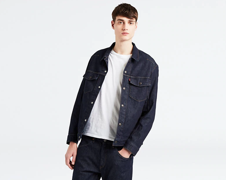 Nwt Levi S Engineered Jeans Trucker Jacket 0001 99 Picclick