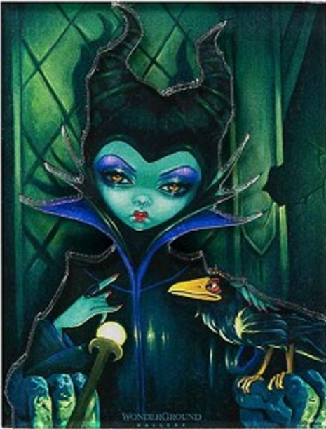 Disney Park✿3D Magnet Maleficent Enthroned WonderGround Jasmine Becket-Griffith