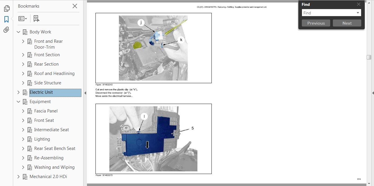 2 sur 5 *WORKSHOP MANUAL SERVICE & REPAIR GUIDE for CITROEN C5 2007-2015