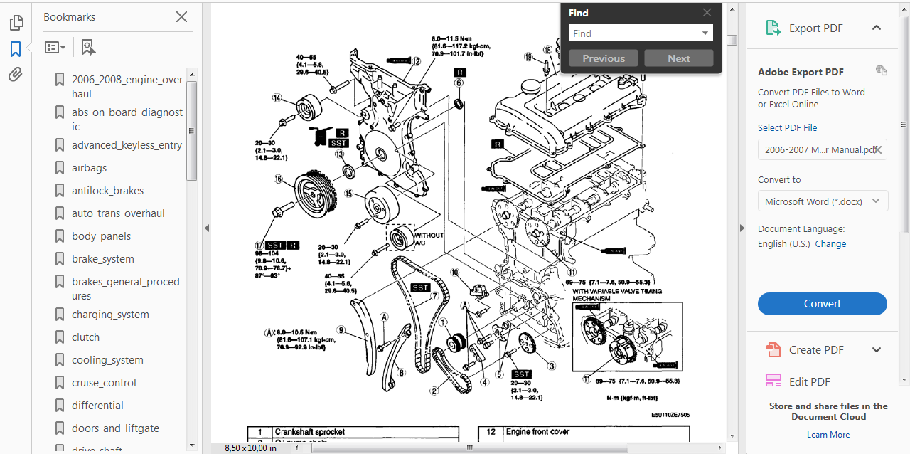 Mazda Miata Workshop Manual - Ultimate Mazda