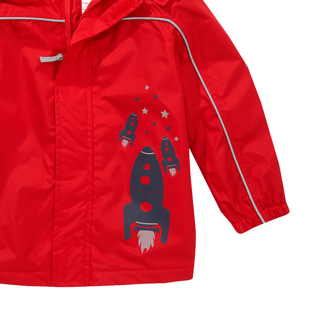 Topomini Baby Jungen Sommer Jacke Regenjacke Mit Kapuze Fleecefutter Gr 86 92