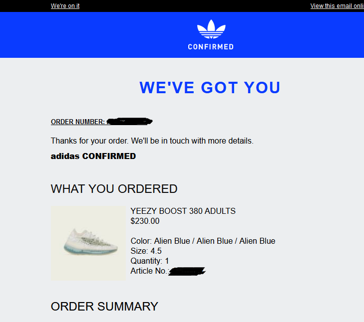 Us 4 5 Adidas Yeezy Boost 380 Alien Blue Reflective Blue Rf Fast Confirmed 269 99 Picclick