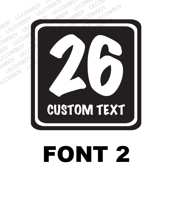 Custom Rally Number Plate # autocross Racing Door Decal Sticker Track Race RS7