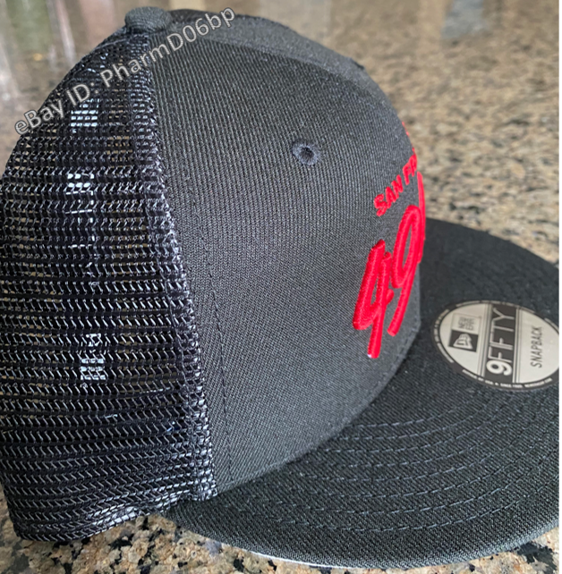 San Francisco 49ers New Era Script Trucker 9fifty Snapback Hat Nwt Black Men S Accessories Fashion Men S Hats