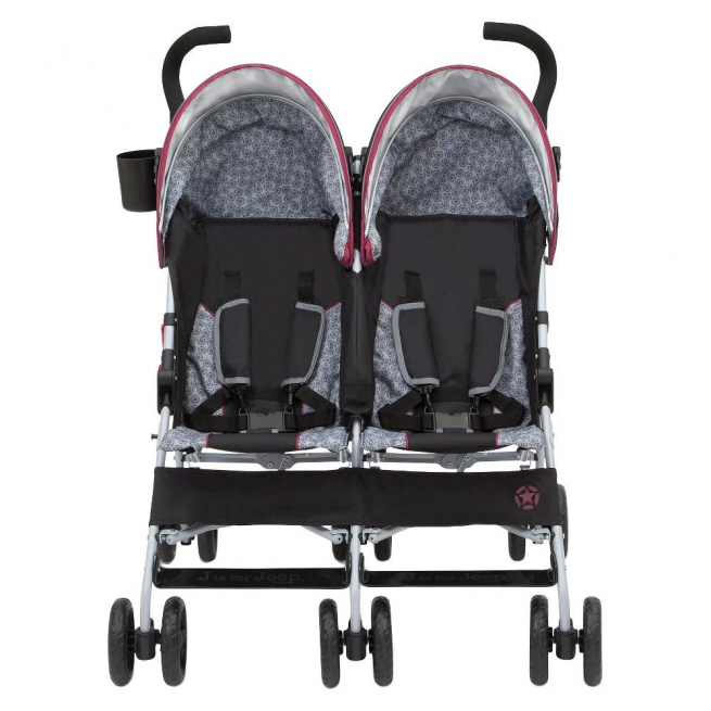 J Is For Jeep Brand Scout Double Stroller Lunar Burgundy 139 99 Picclick