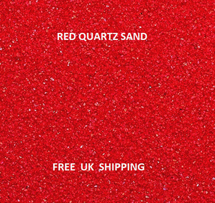 RASPBERRY Coloured Quartz Sand Artists Crafts Wedding Floristry Decor Aquarium 