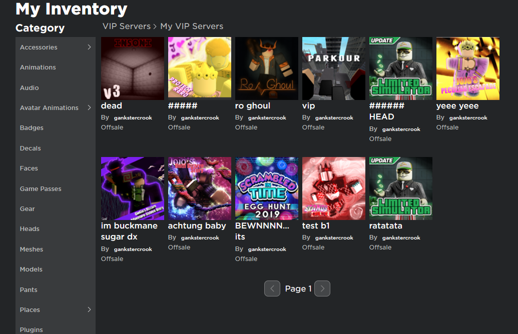 Roblox Clean Full Account Great Starter For All Rare Name Price Drop - 
