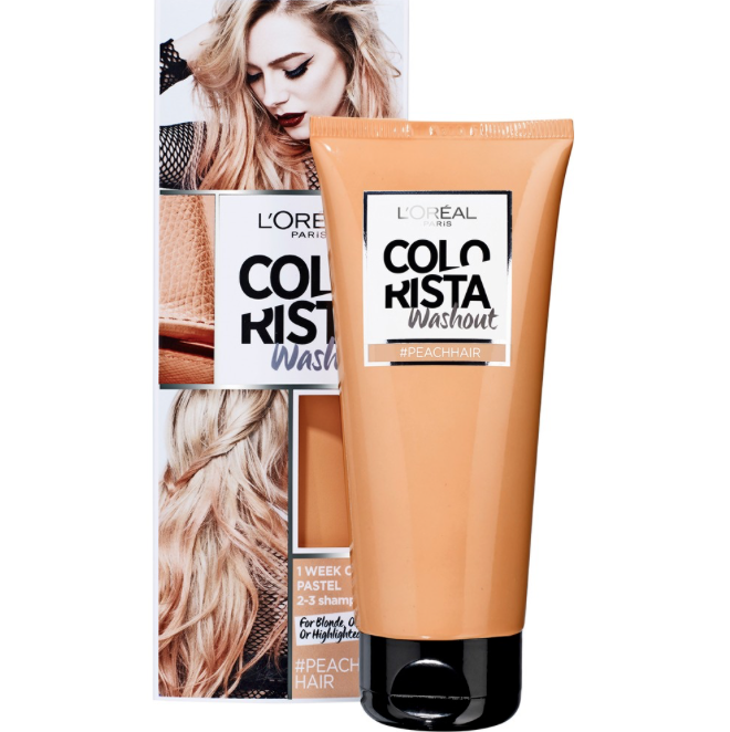 L Oreal Loreal Paris Colorista Washout Peach Hair Dye Brand
