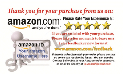 1000 Amazon Seller Professional Thank You Business Cards 5 Star Rating Free 37 99 Picclick