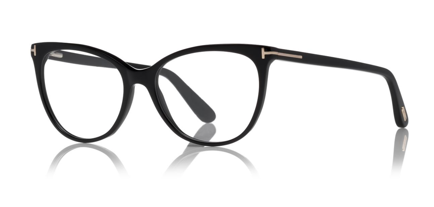 New Tom Ford Thin Cat Eye Frame Women Tf5513 Black 54 16 140mm Made In Italy 159 99 Picclick