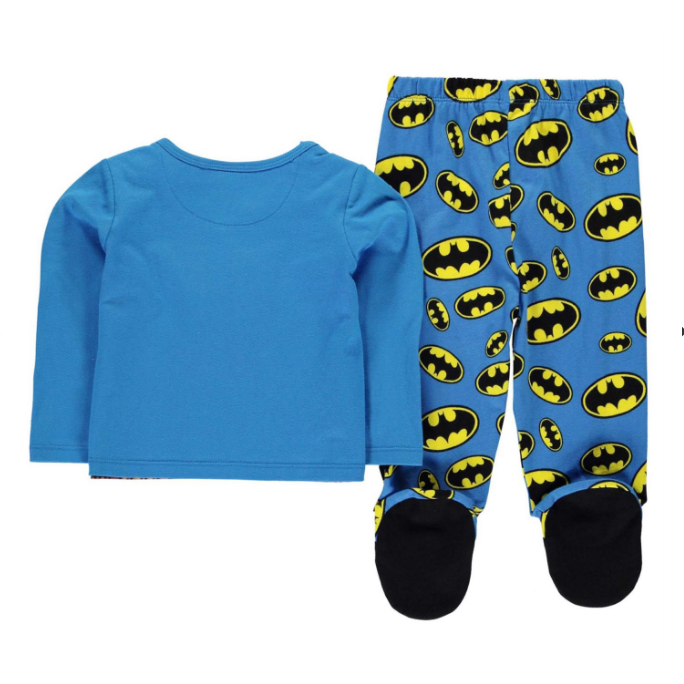 Batman Pyjama 2 Pieces Bleu Bebe 0 3 Mois 3 6 Mois 6 9 Mois 9 12 Mois Neuf Eur 22 99 Picclick Fr